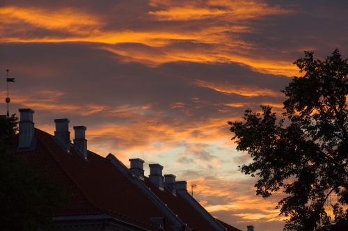 twilight evening clouds