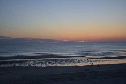 twilight  beach  sea