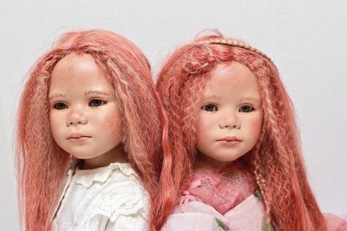 twin redheads serious dolls