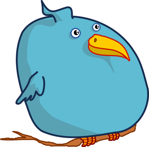 twitter bird fat