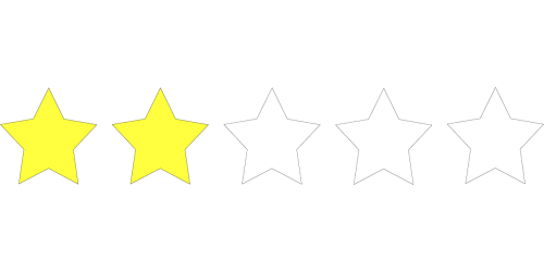 two stars rating