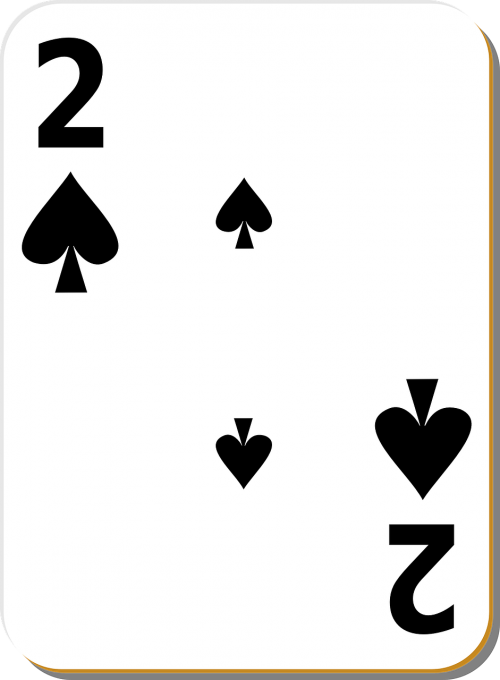 two spades playing cards