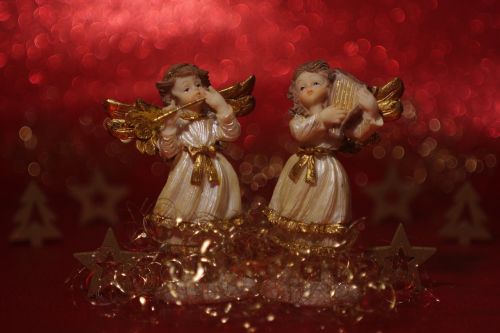 two angels angel christmas