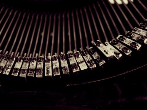 typewriter write vintage