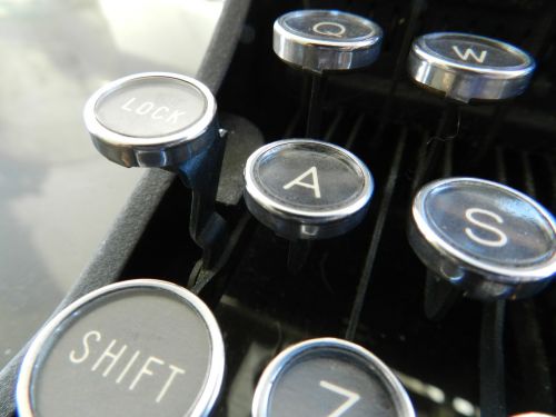 typewriter vintage keys