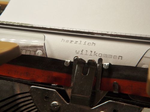 typewriter letters retro