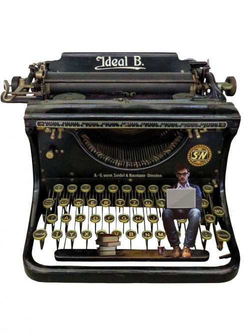 typewriter writer retro