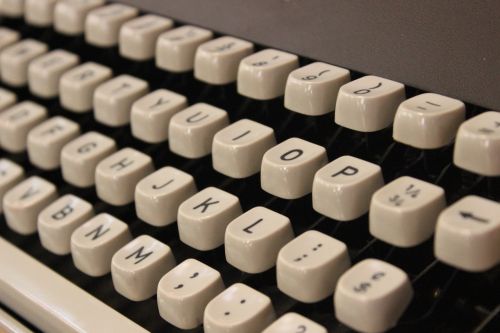 typewriter alphabet antique