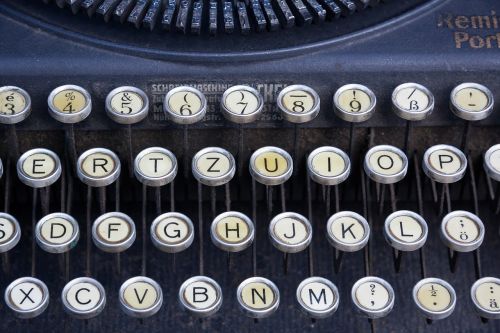 typewriter keyboard remington portable