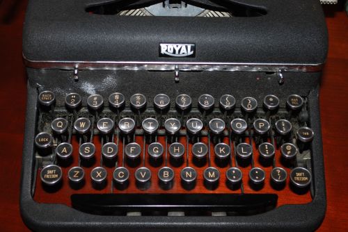 typewriter letters type