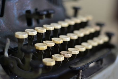 typewriter write vintage