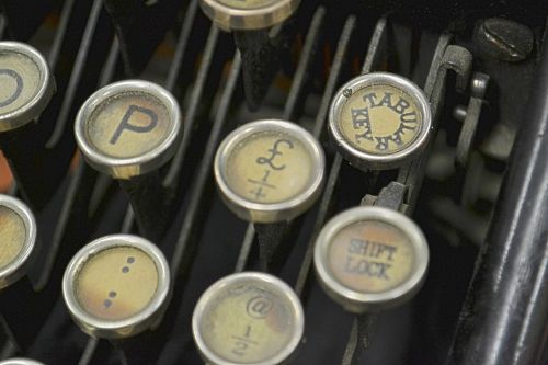 typewriter keys steampunk
