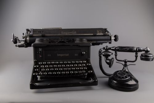 Typewriter And Phone