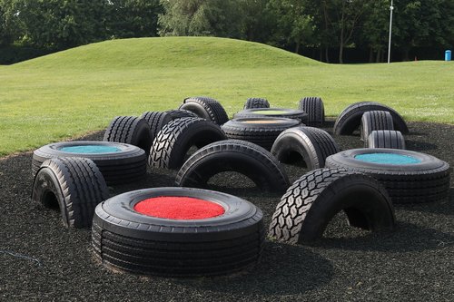 tyres  playground  fun
