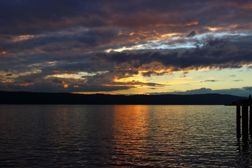 überlingen lake constance sunset