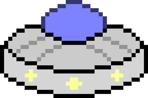 ufo  pixel art  flying saucer