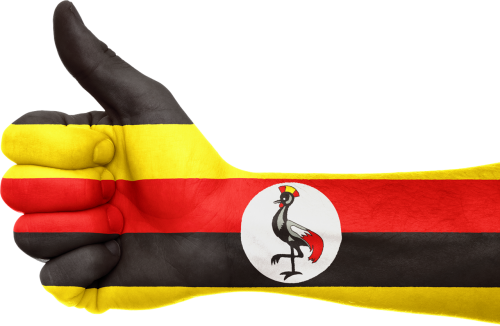 uganda hand flag