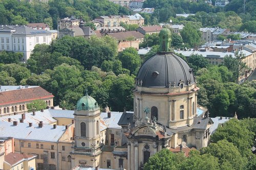 ukraine  lviv  the dominican cathedral