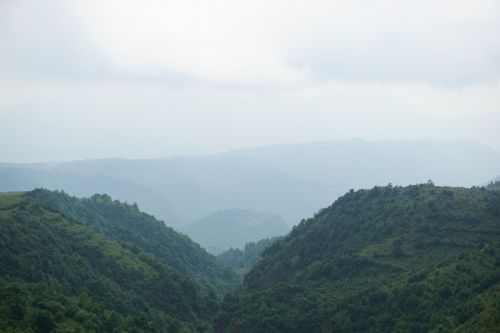 ukrainian mongolian steppes national park cloudy day