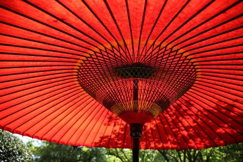 umbrella parasol red