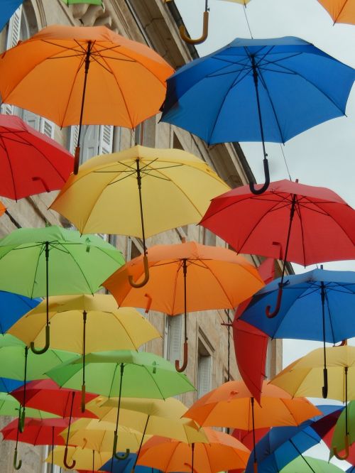 umbrella festival street