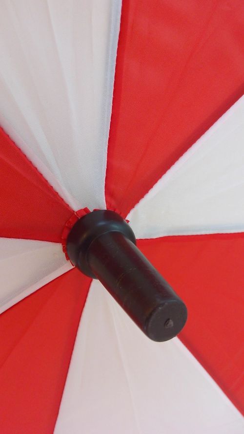 umbrella open red