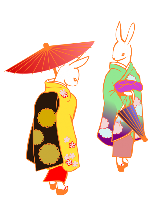 umbrella kimono japan