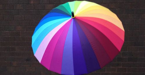 umbrella colors striped