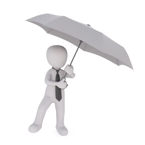 umbrella business business man