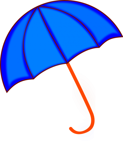 umbrella blue rain