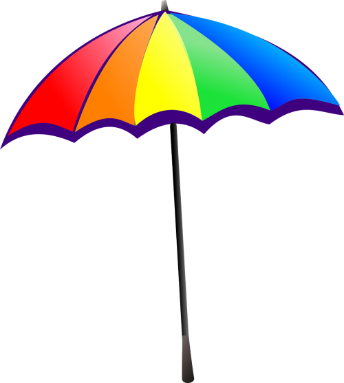 umbrella rainbow colorful