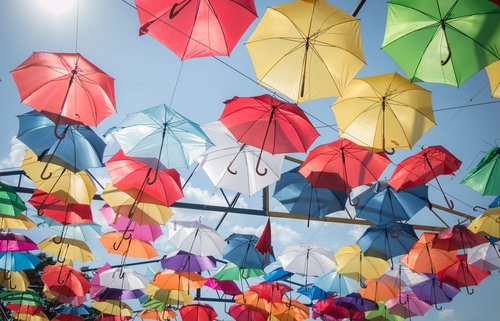 umbrella  sky  summer