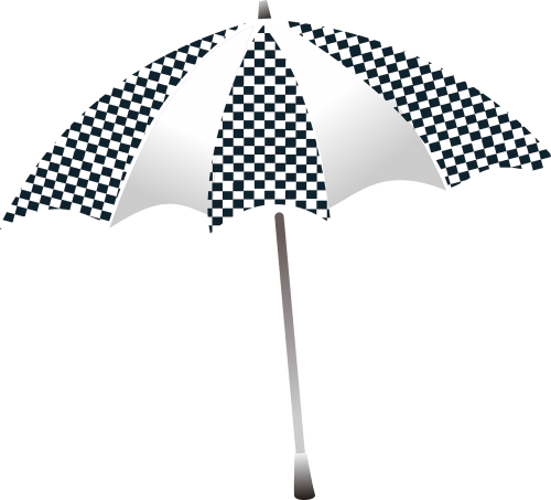 umbrella checkered shelter