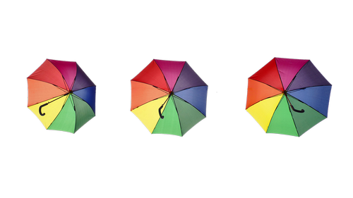 umbrella  parasol  rainbow