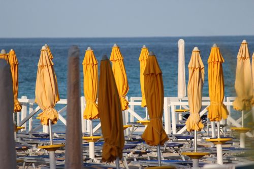 umbrellas beach summer