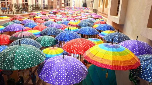 umbrellas decoration sight