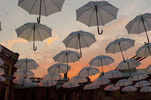 umbrellas decoration city