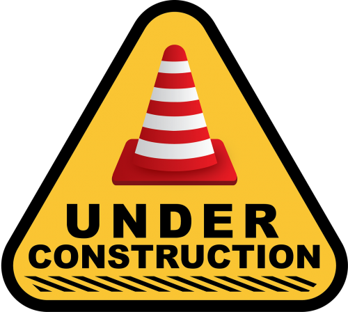 under construction construction sign