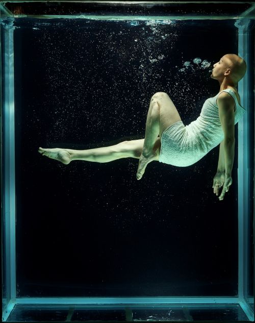 under water fashion woman