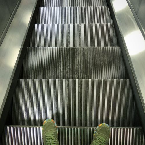 underground escalator subway