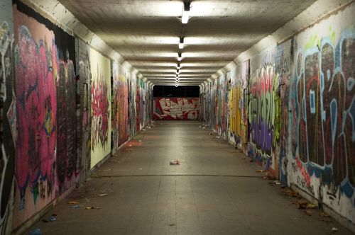 underpass graffiti concrete