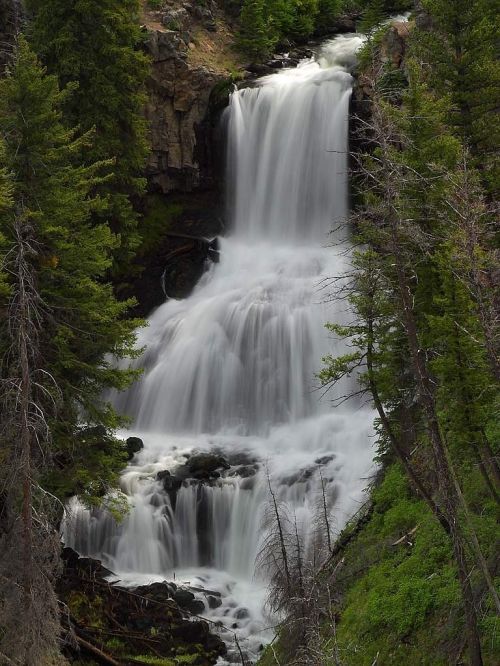 undine waterfall yellowstone national park