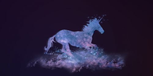 unicorn stars blue