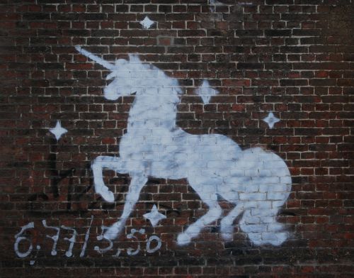 unicorn drawing graffiti