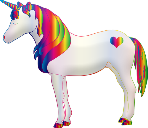 unicorn  rainbow  colorful
