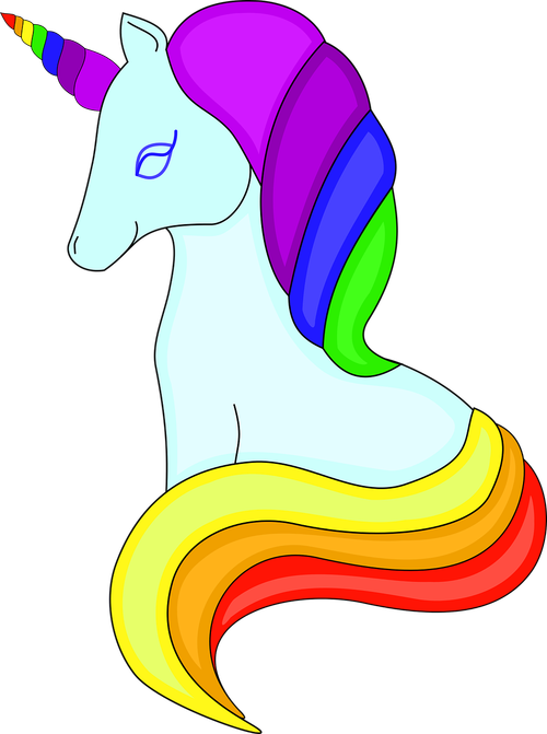 unicorn  rainbow  cute
