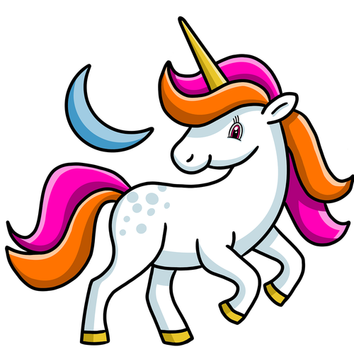 unicorn  moon  pony