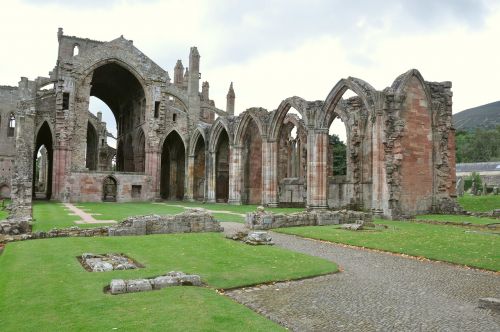 melrose abbey united kingdom scotland