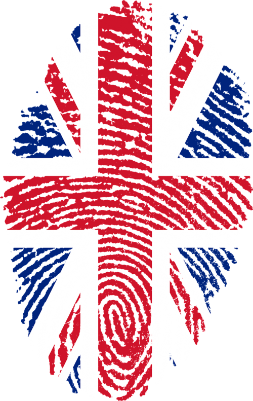 united kingdom flag fingerprint