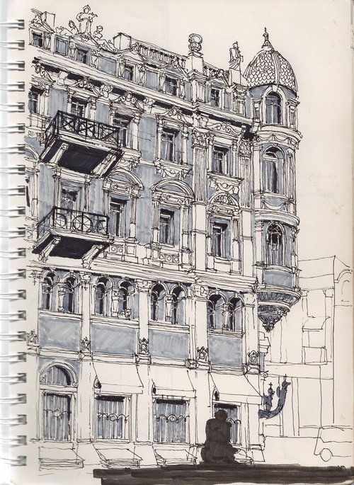 urban  sketch  odessa